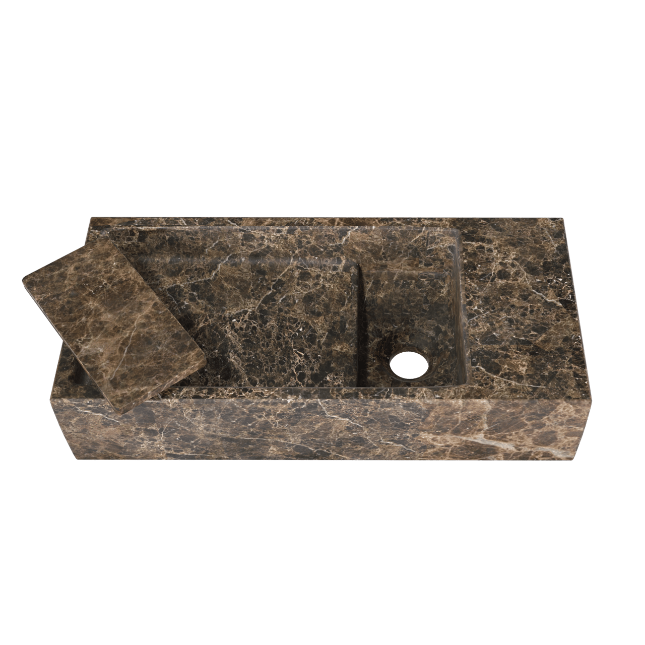 Balmani Mood lave-mains 45 x 20 cm Marbre Dark Emperador
