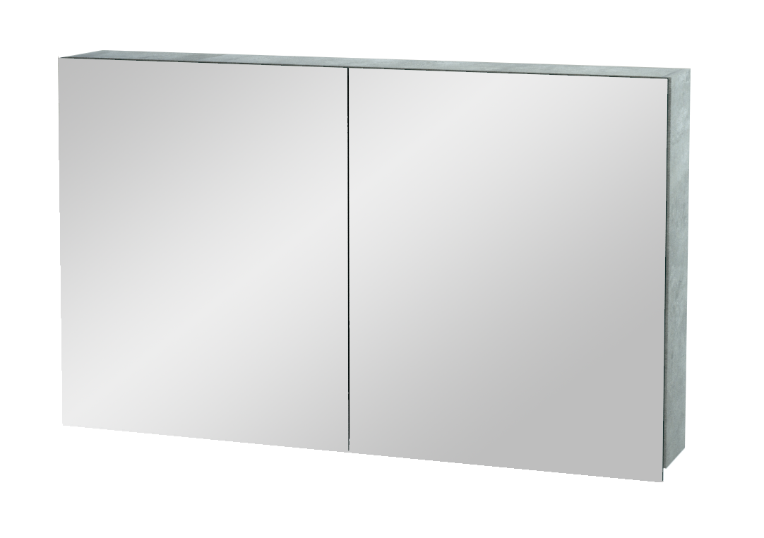Balmani Lucida armoire de toilette 120 x 72 cm béton gris argent