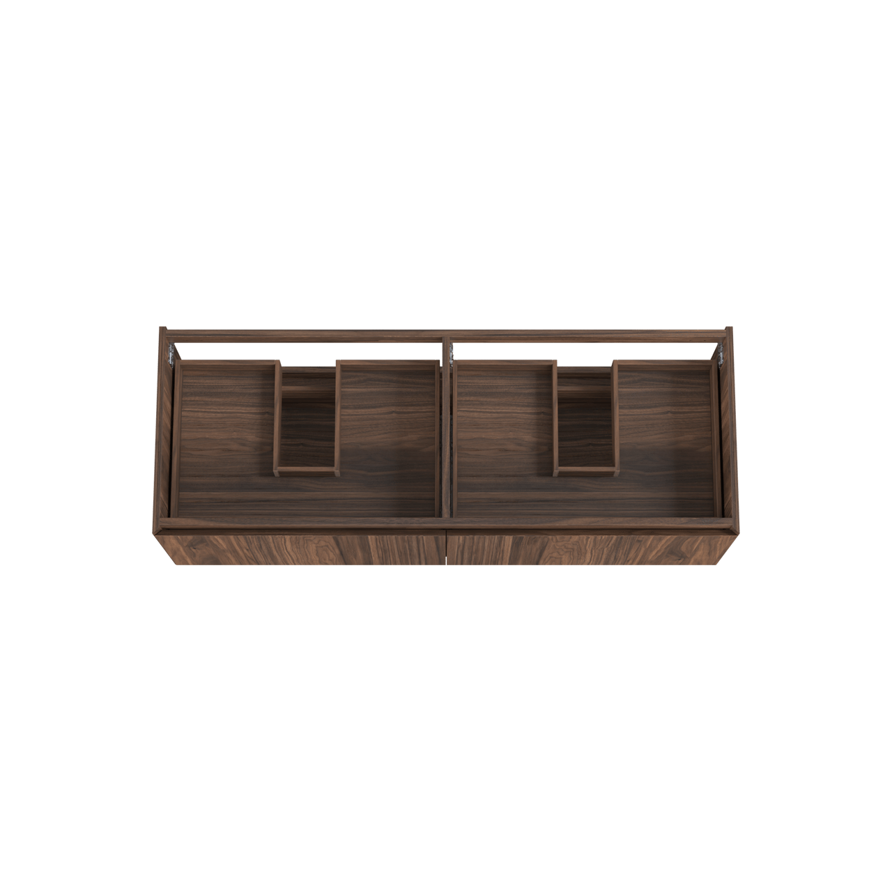 Balmani Idra meuble sous-vasque suspendu 150 x 55 cm plaqué noyer 4 tiroirs