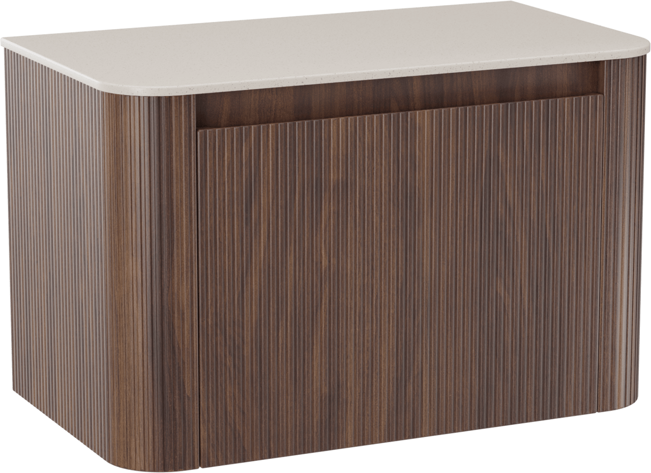 Storke Soft meuble salle de bains avec tablette pour vasques Tavola Soft