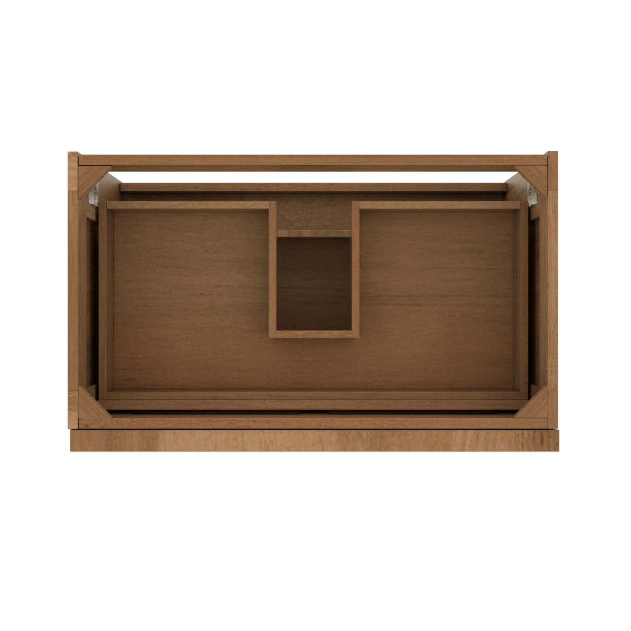 Balmani Forma zwevende wastafelonderkast 90 x 55 cm teakhout 2 lades