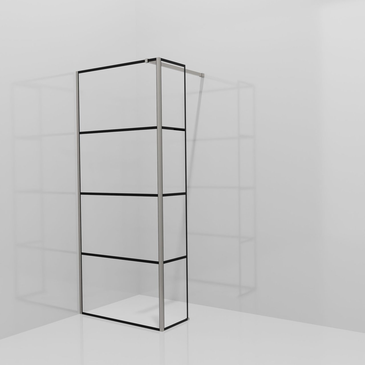Balmani Modular douche à l'italienne avec paroi latérale fixe: 90 x 200 ...