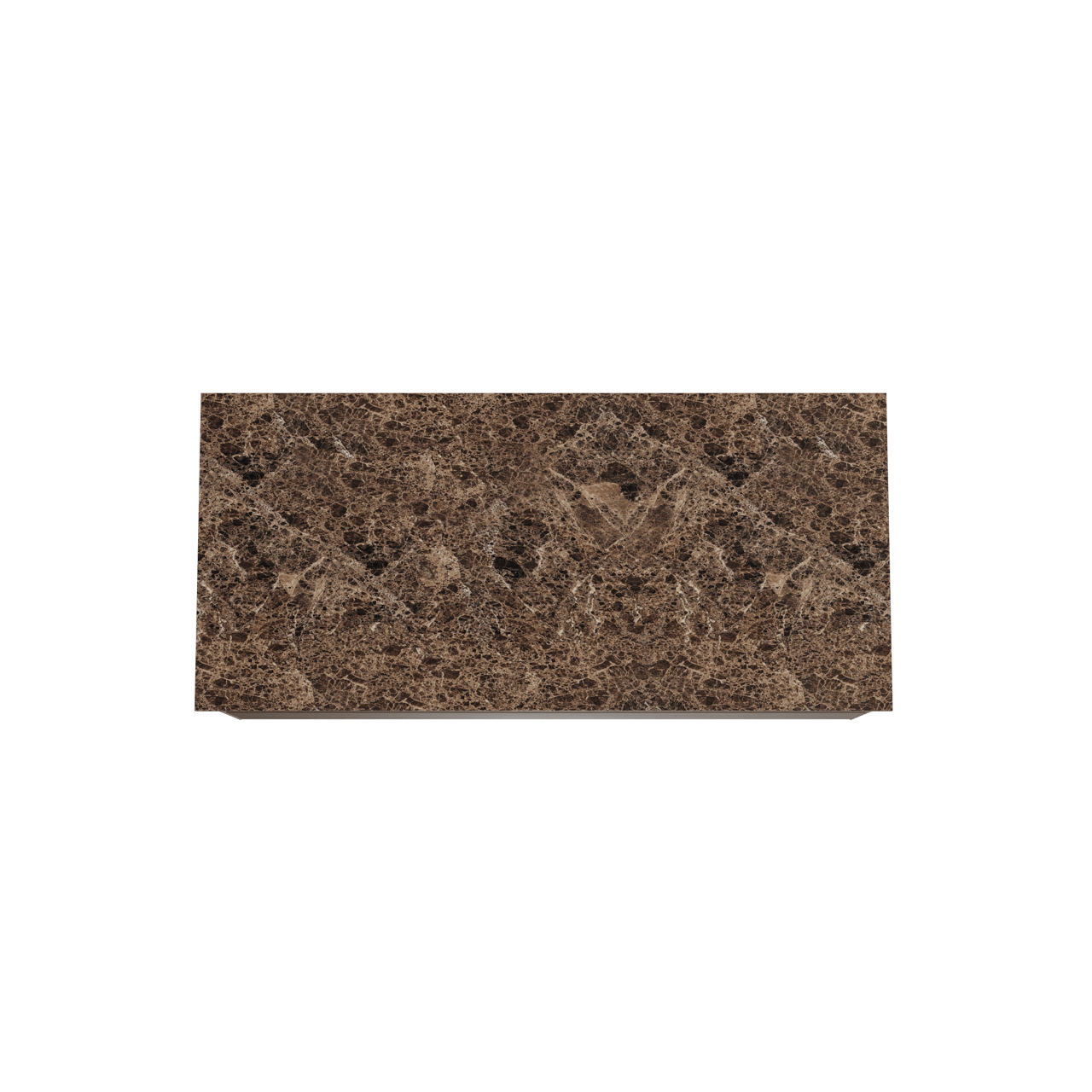 Balmani Mitra zwevend badkamermeubel 120 x 55 cm amerikaanse notelaar met Stretto enkel of dubbel tablet in marmer dark emperador