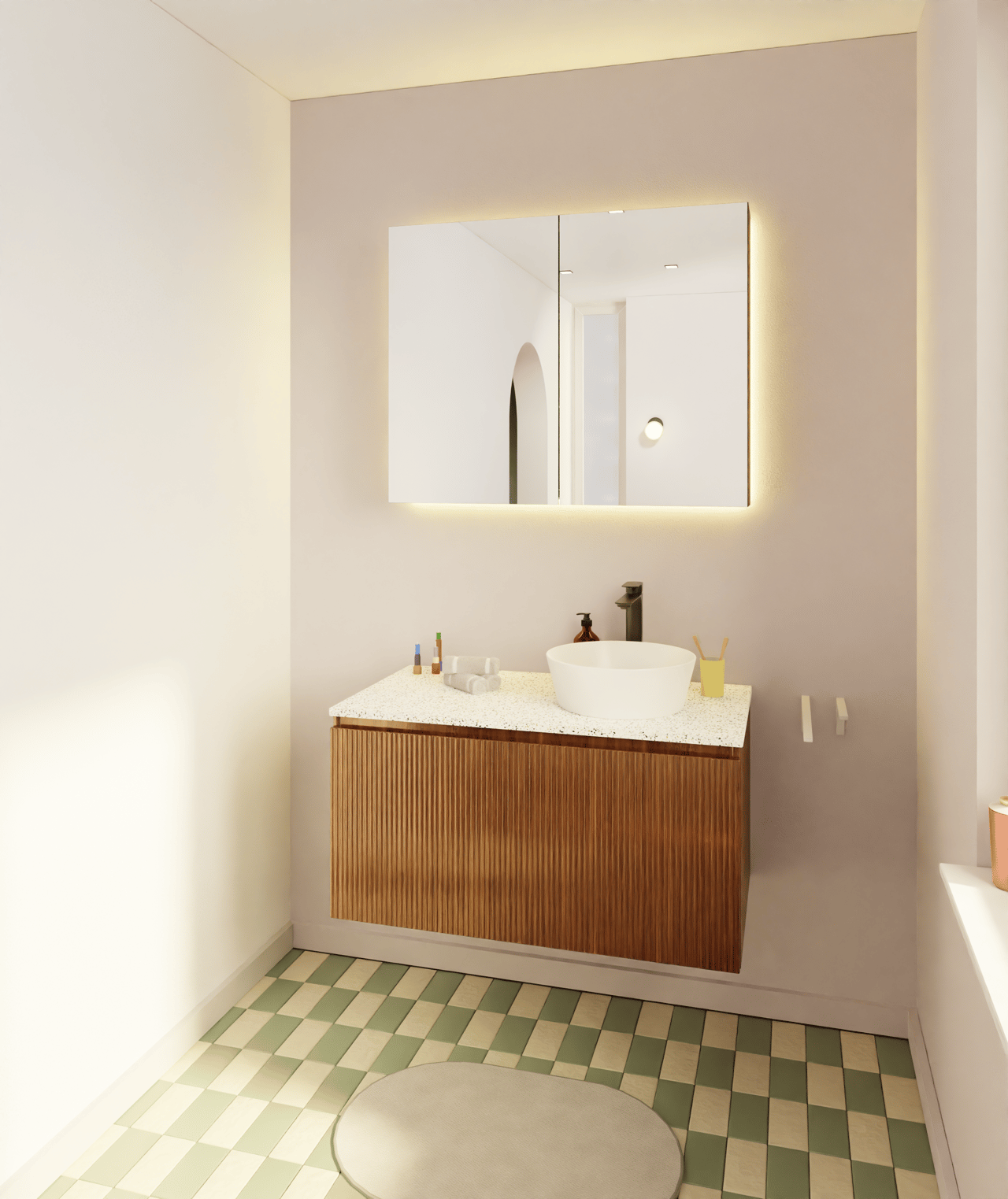 Luca Varess LED verlichting voor spiegelkast 100 x 75 cm