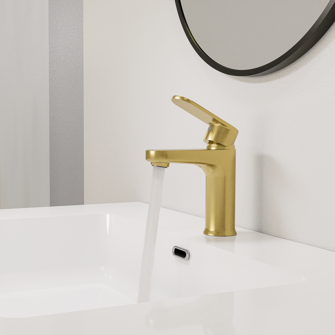 Linie Astor Waschbecken Armatur: Brushed Gold