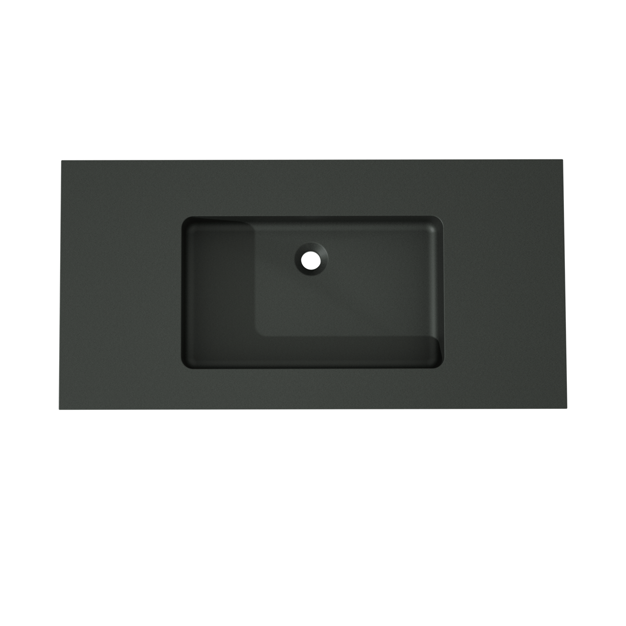 Storke Scuro vasque simple quartz mat 105 x 52 cm