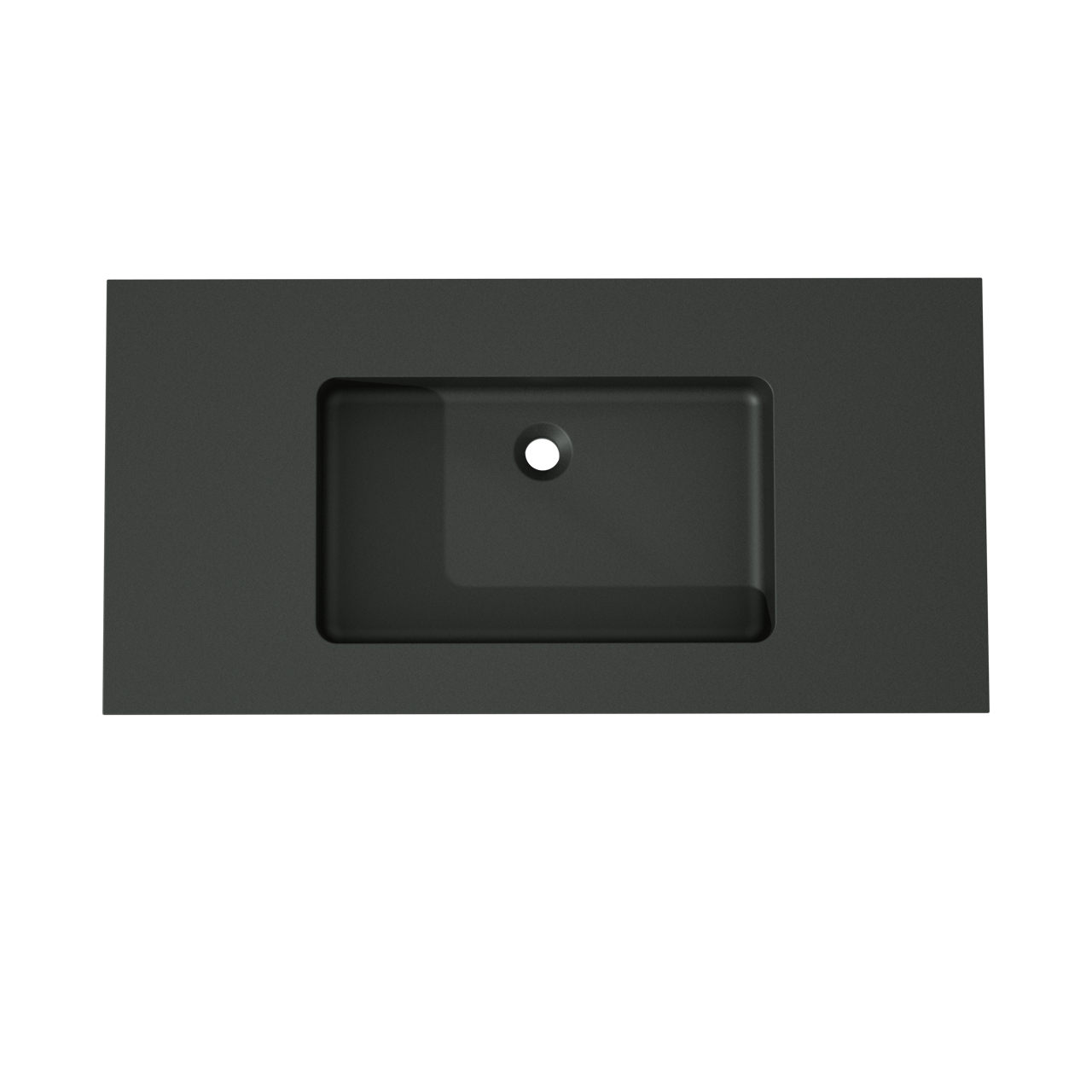 Storke Scuro Einzelwaschtisch, Quarz matt, 105 x 52 cm