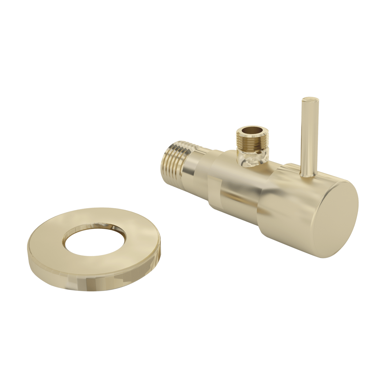 Santeg hoekstopkraan 1/2-3/8 Brushed Champagne Gold