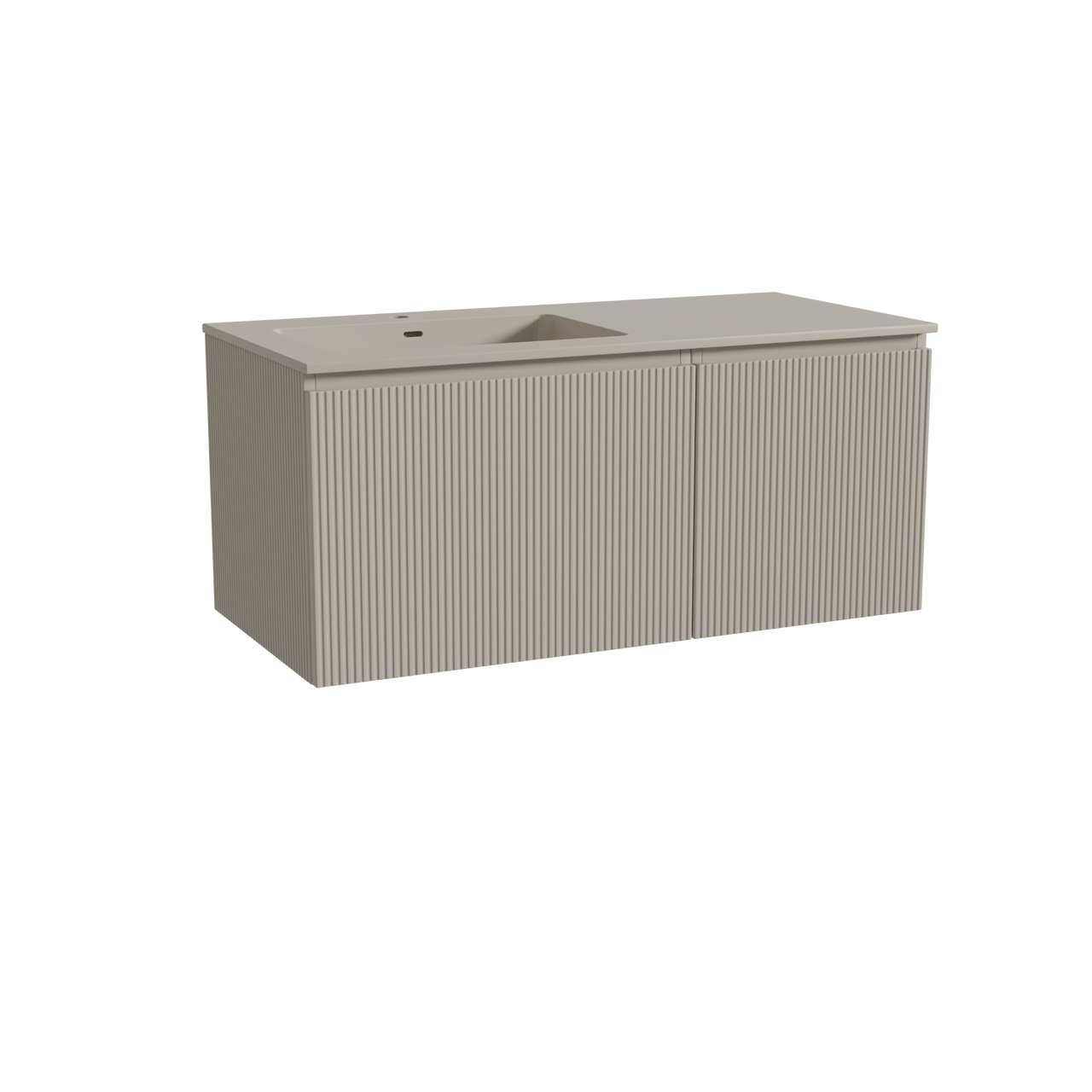 Storke Ribs meuble salle de bains avec plan vasque Diva