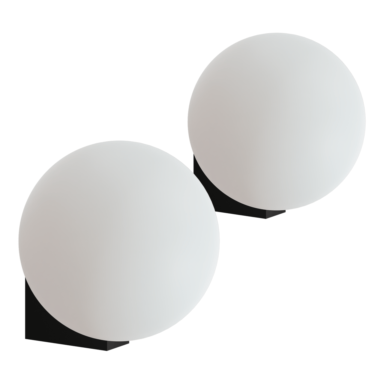 Balmani Boho LED Beleuchtung 16 cm schwarz (2er-Set)