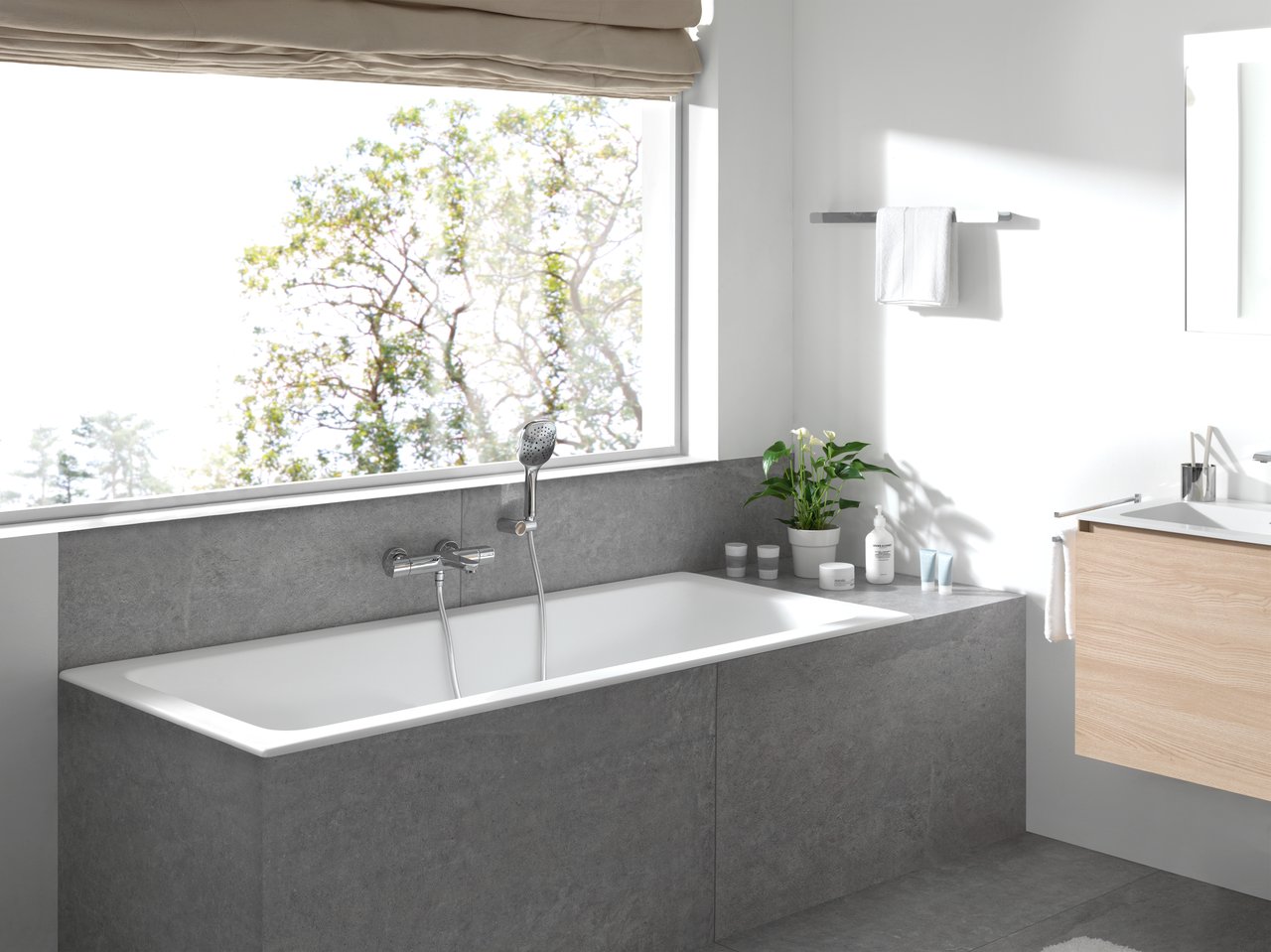 Luca Varess Viticcio tweepersoons inbouwbad 180 x 80 cm acryl mat wit