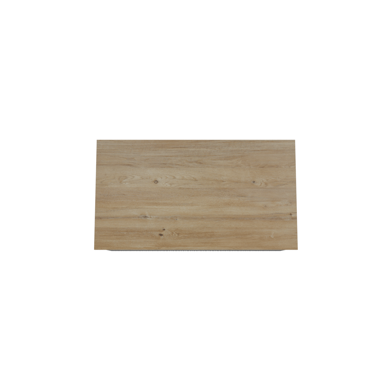 Storke Ribs meuble salle de bains suspendu 95 x 52 cm chêne noir avec Panton tablette simple en mélaminé chêne brut, Nervure droite asymétrique verticale