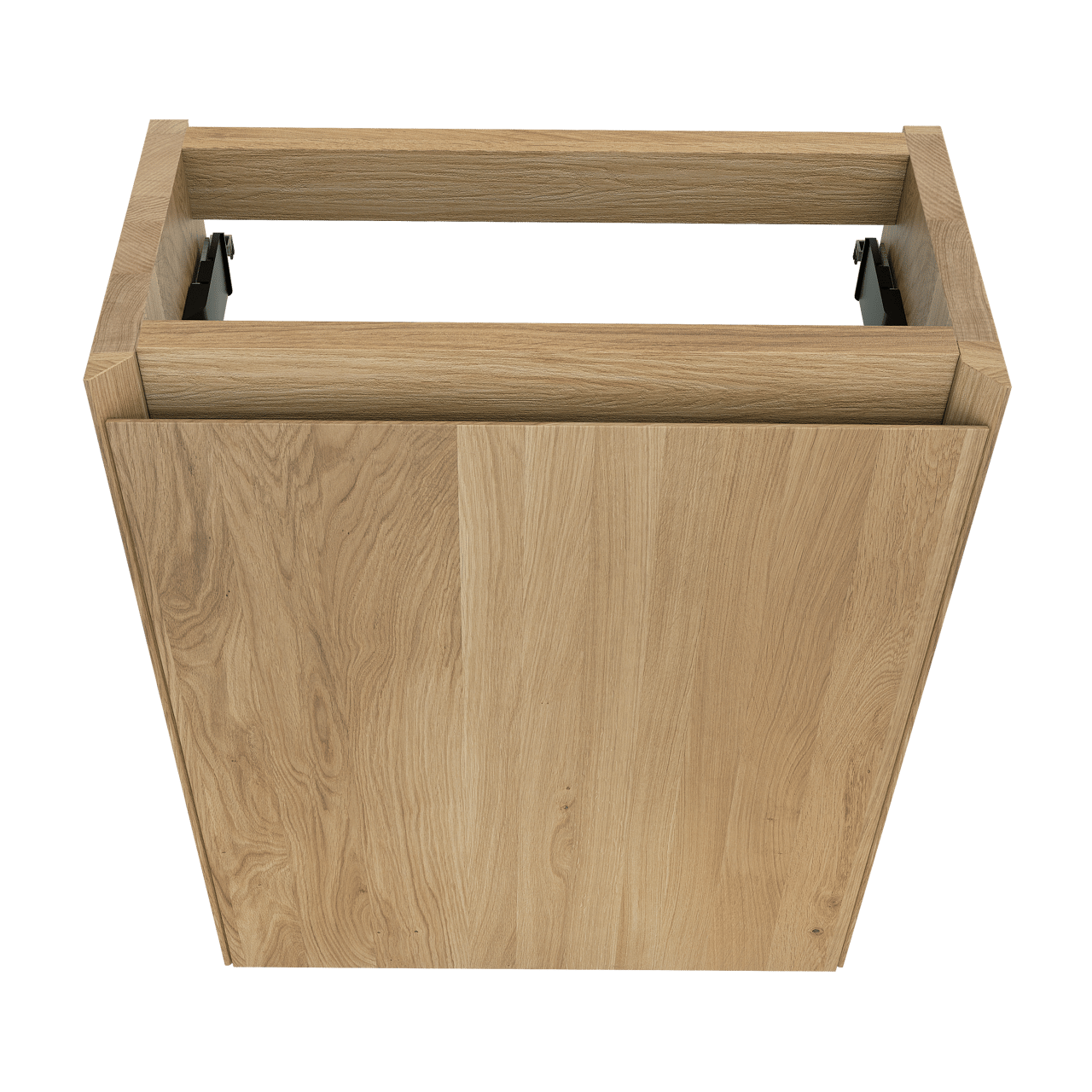 Balmani Mitra hängendes Badmöbel Set (Gäste WC): 42 x 21 cm, Eiche Natur, Loop Waschtisch, Solid Surface, matt