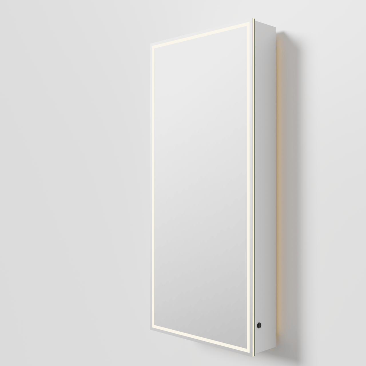 Balmani Mara armoire de toilette lumineux et anti-buée 45 x 100 cm blanc mat