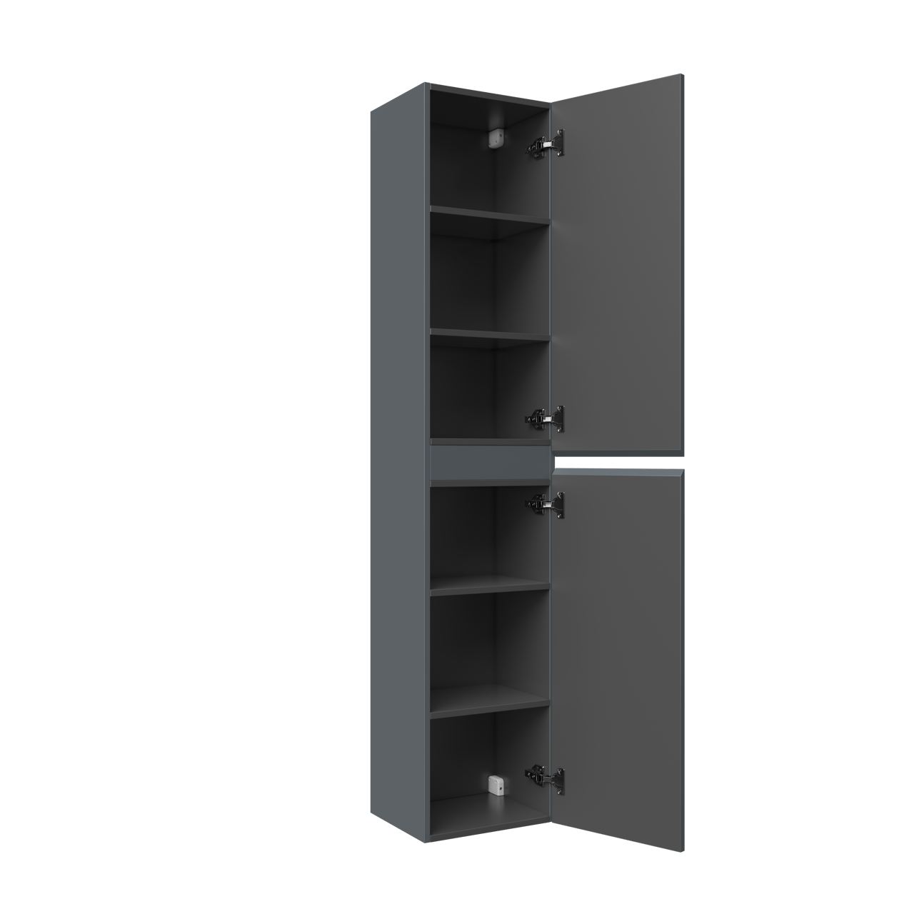 Linie Lado colonne salle de bains suspendu bleu anthracite 35 x 30 x 170 cm