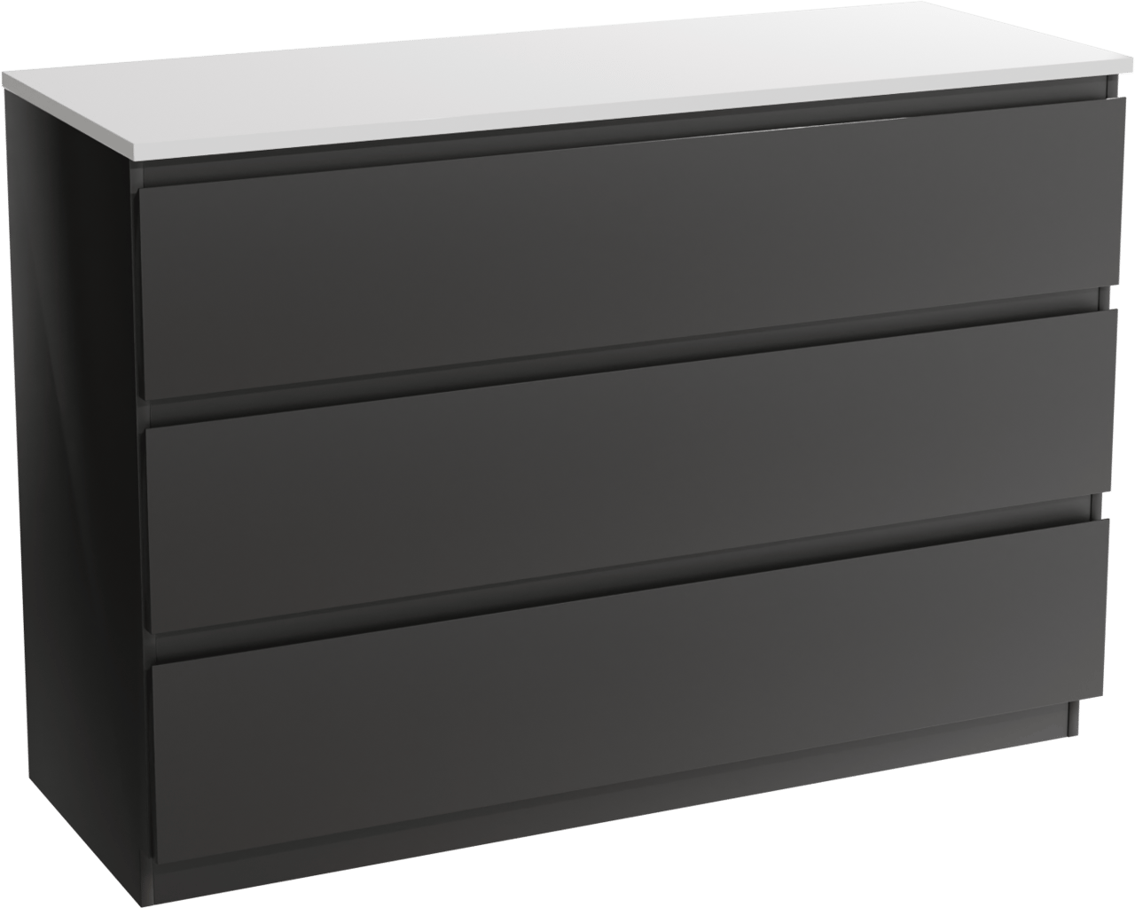 Linie Lado meuble salle de bains avec tablette pour vasques Lado