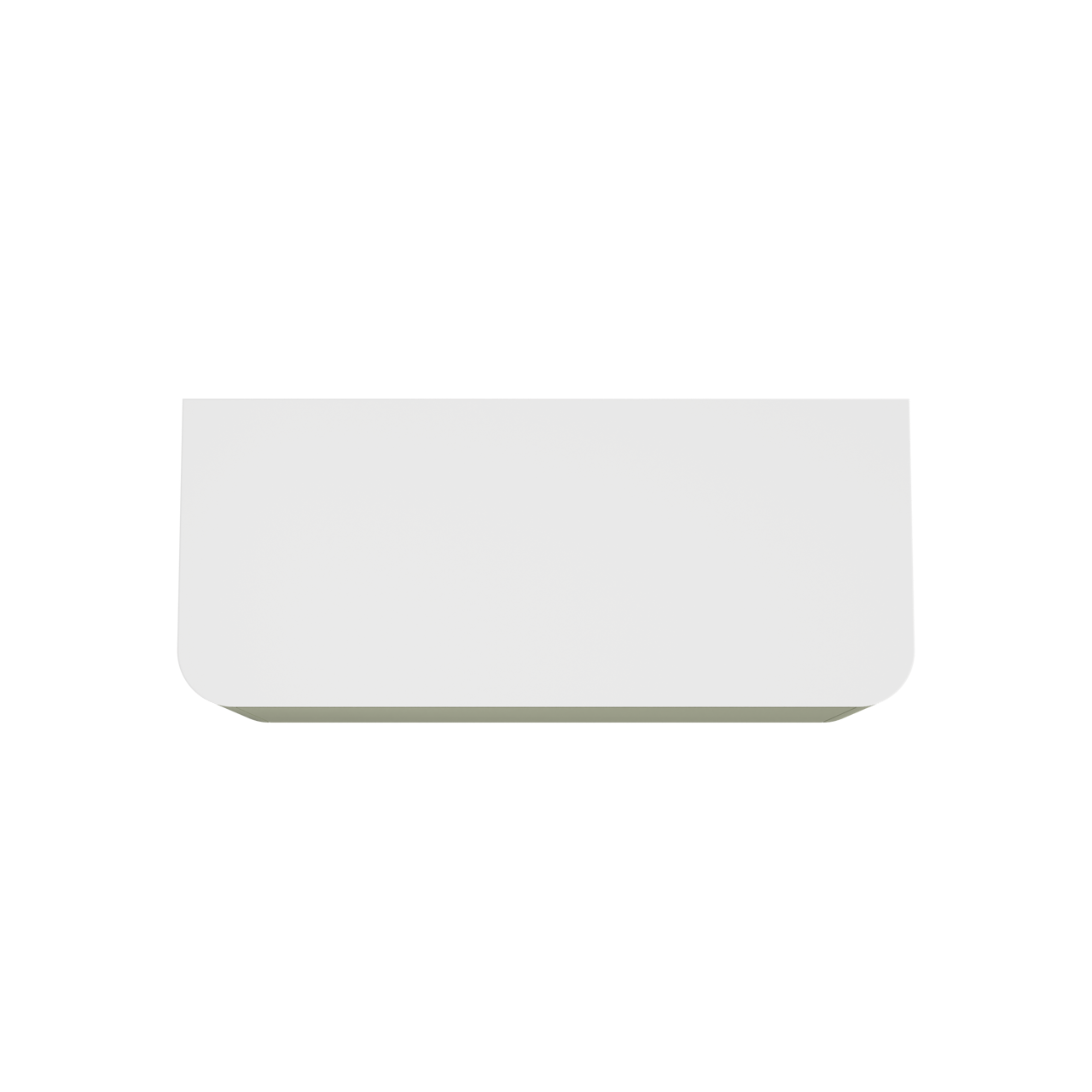 Balmani Moon hängendes Möbelstück Set: 130 x 55 cm, SalbeigrÃ¼n, mit Moon Einzel- oder Doppel Waschtischplatte, Solid Surface Weiß matt