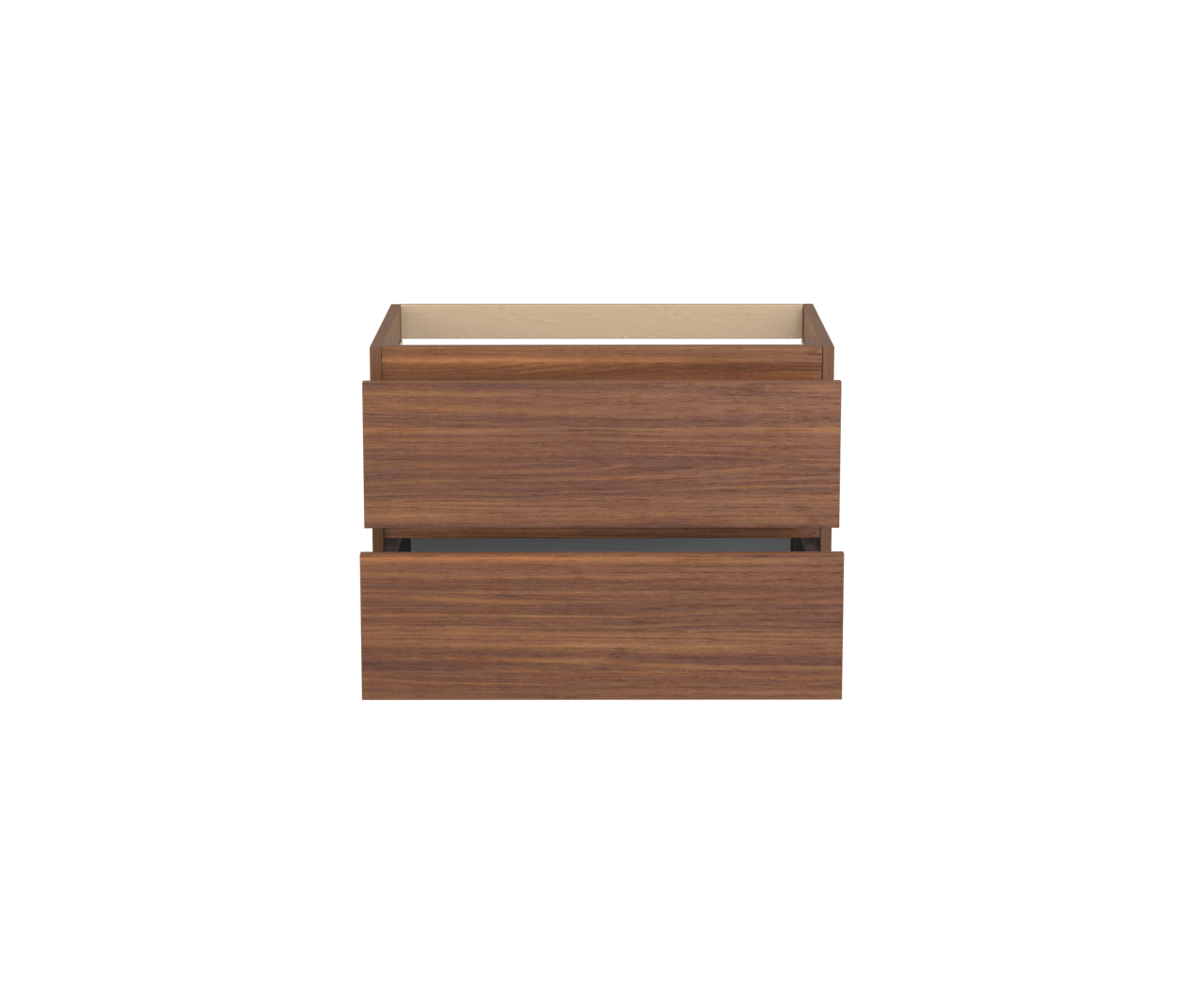 Balmani Lucida meuble sous-lavabo suspendu 75 x 55 cm noyer Américain 2 tiroirs