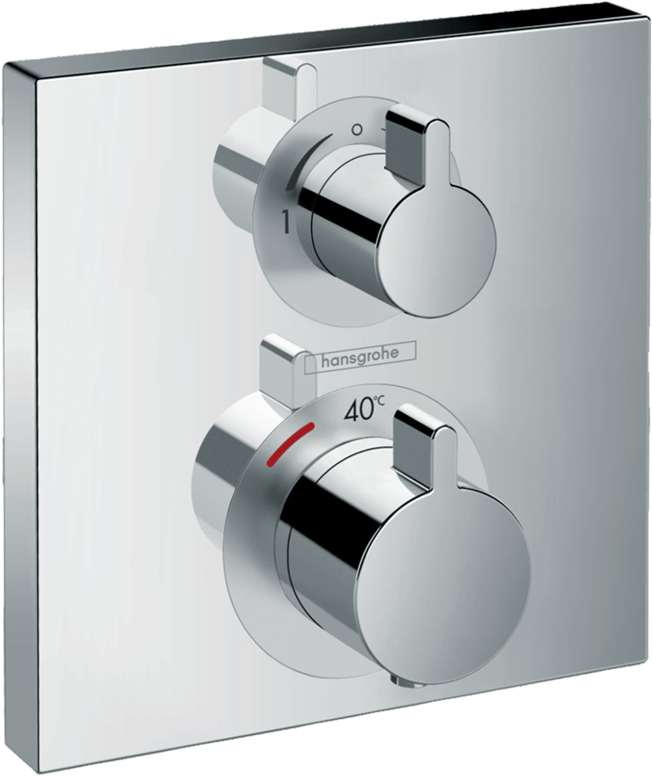 Hansgrohe Ecostat Square thermostat de douche encastré chrome brillant