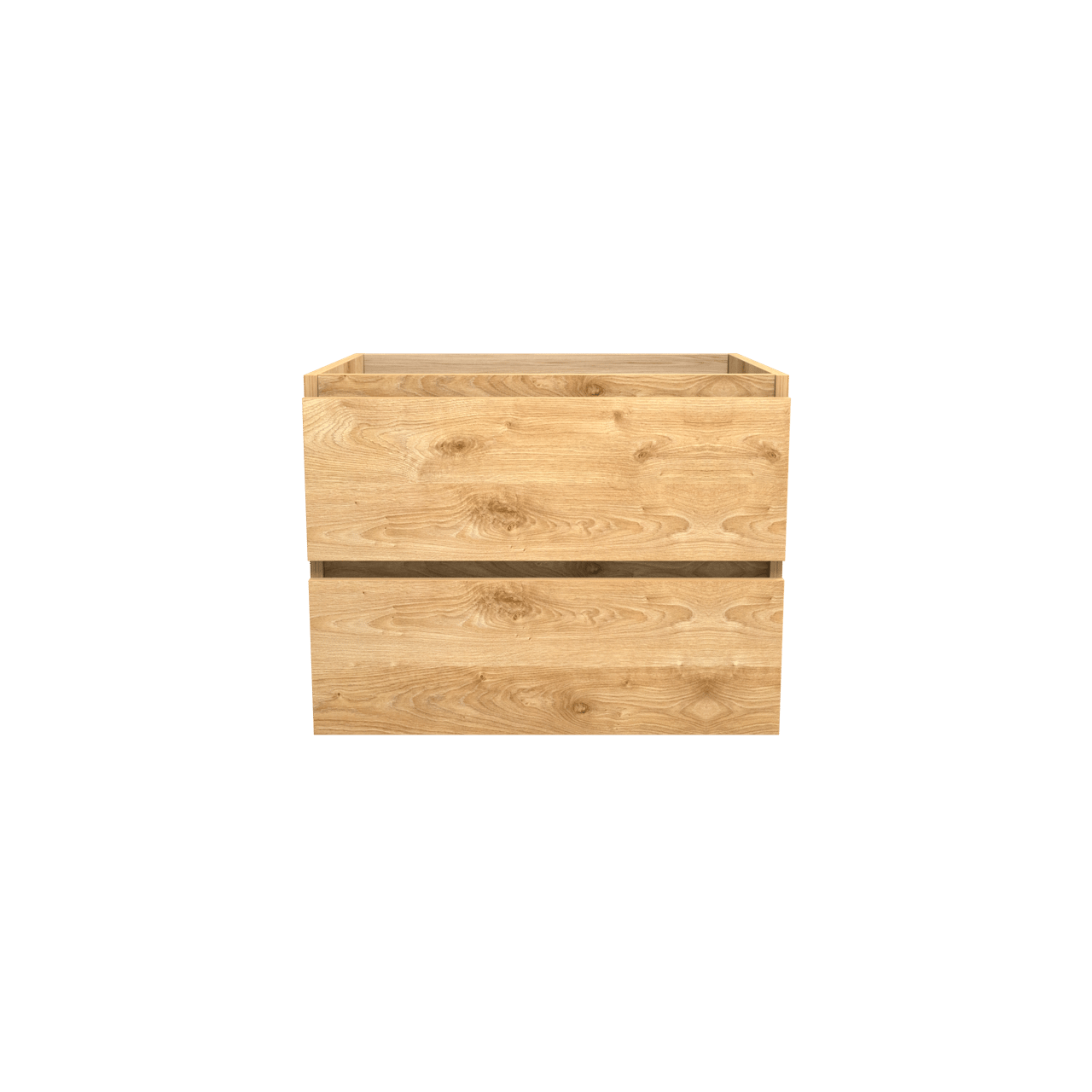 Balmani Lucida meuble sous-lavabo suspendu 67,5 x 55 cm chêne brut 2 tiroirs