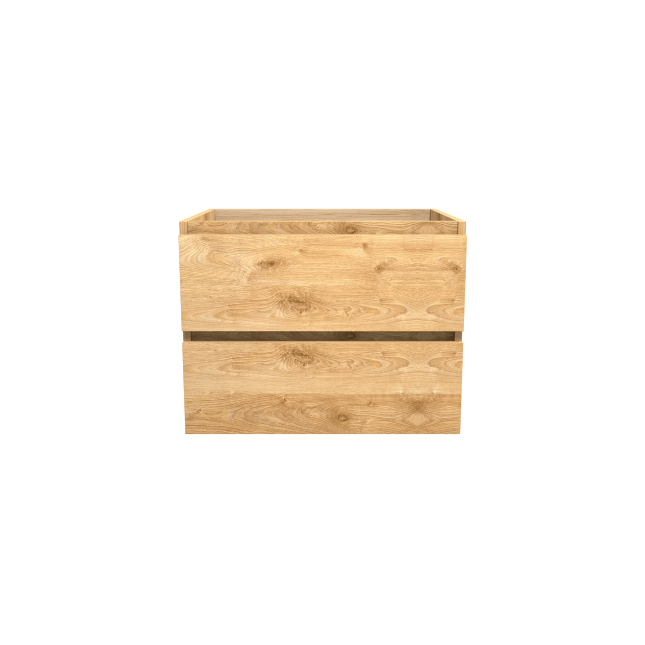 Balmani Lucida meuble sous-vasque suspendu 67,5 x 55 cm chêne brut 2 tiroirs