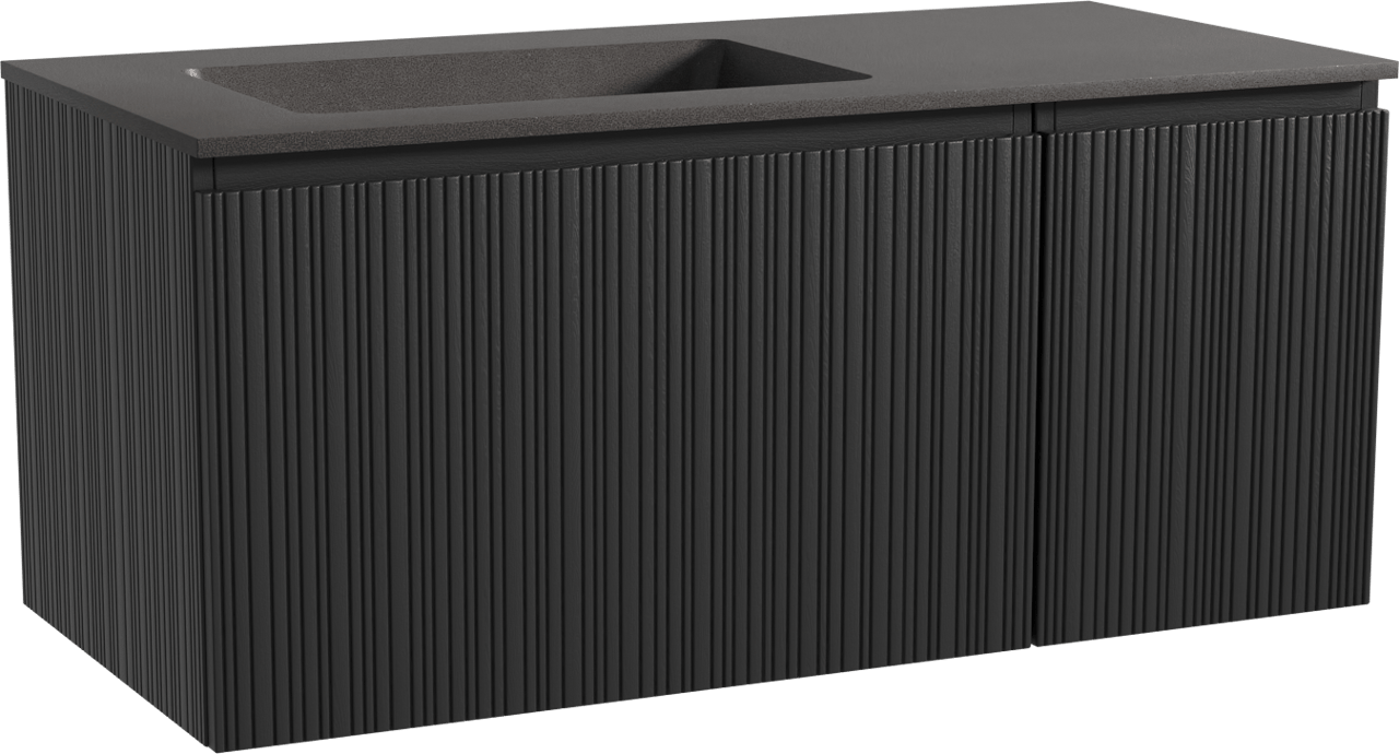 Storke Ribs badkamermeubel met Scuro wastafel