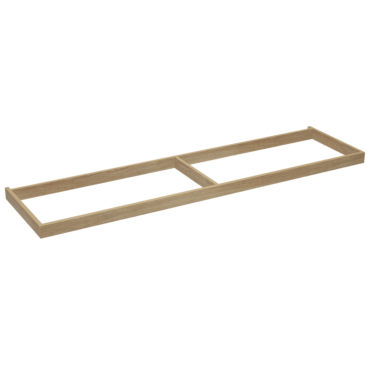 Balmani Lucida Sockel für Bad-Unterschrank, Eiche rau, 180 x 55 cm