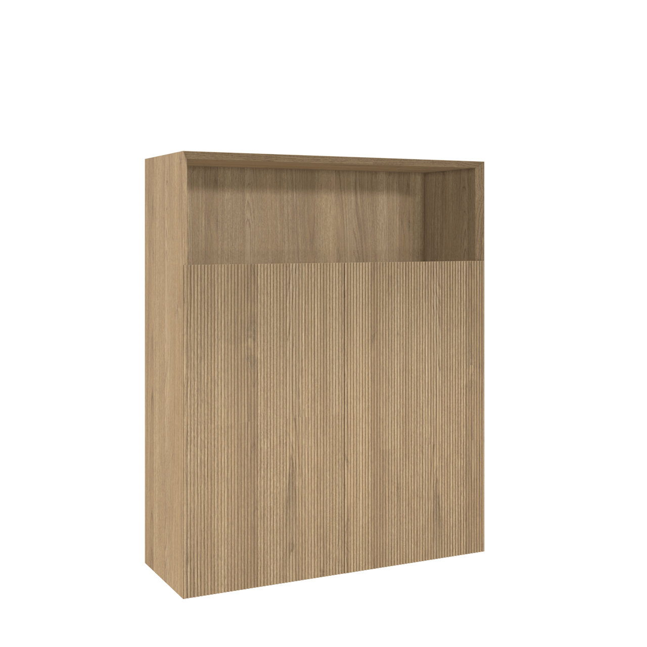 Balmani Fila Badhochschrank: Hängend, Eiche Natur, Furnierholz, 100 x 30 x 120 cm