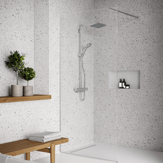 Easy Drain Compact Clean douchegoot 70cm Betegelbaar rooster Brushed Stainless Steel