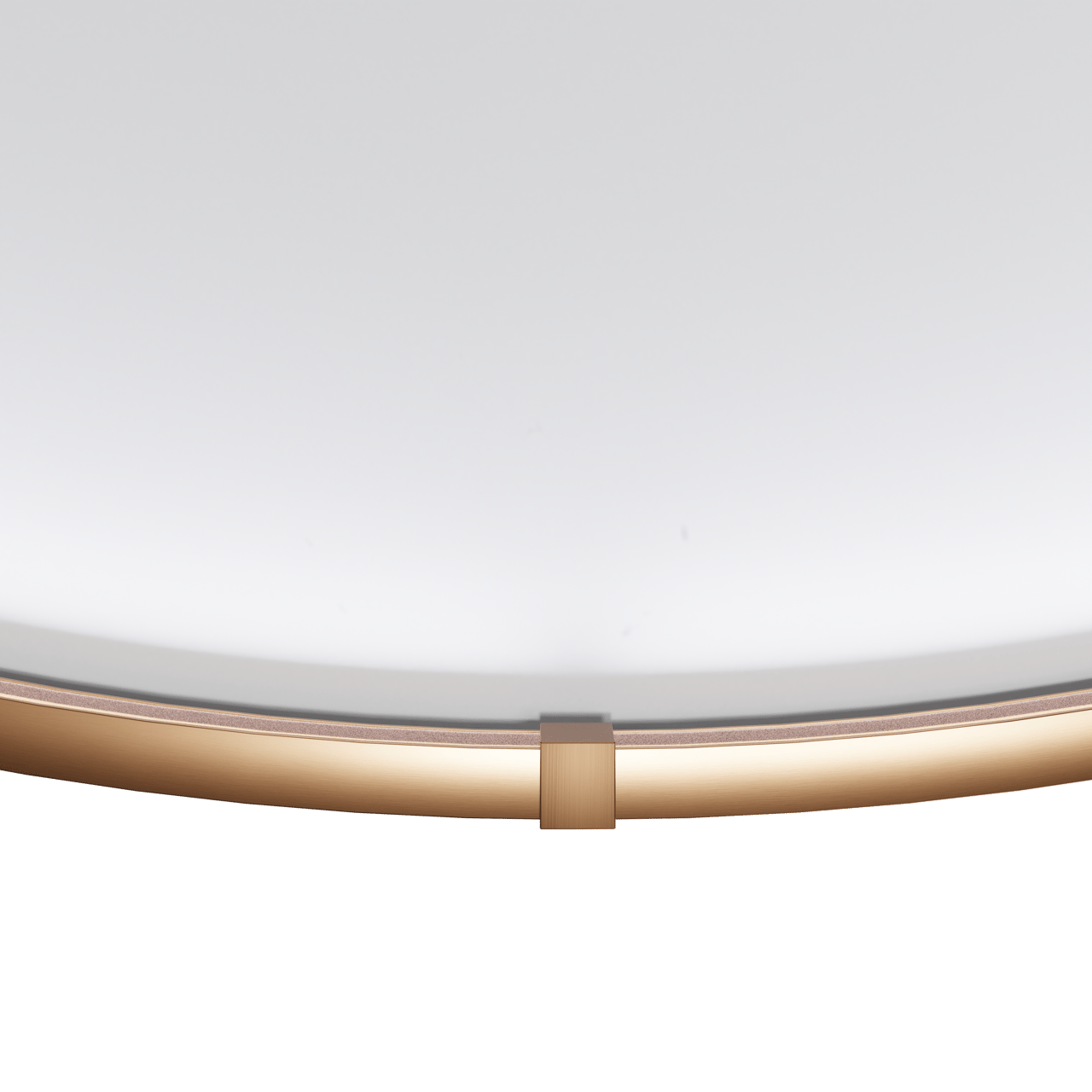 Balmani Secret rund Brushed RoseGold Badezimmerspiegel Ø 60 cm mit Spiegelbeleuchtung und Anti-Beschlag Spiegelheizung