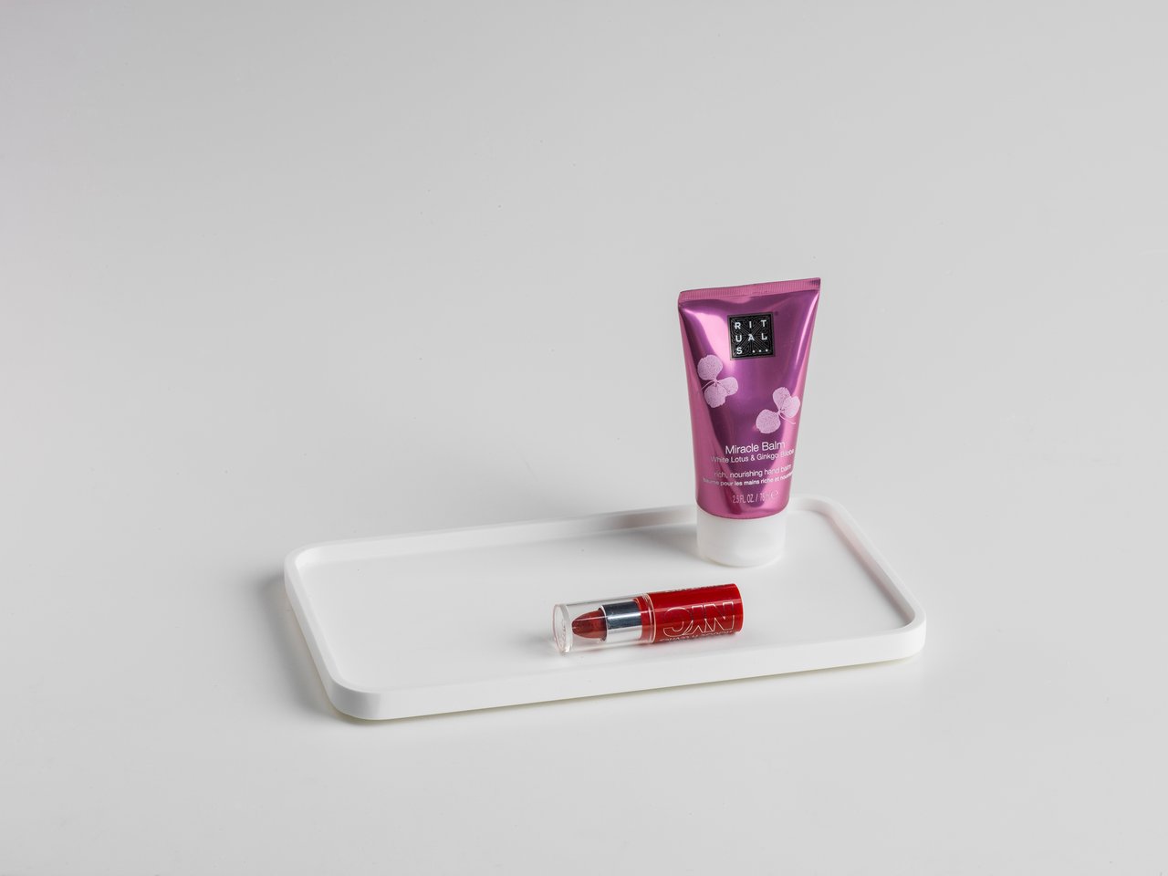 Balmani Testa Kosmetikschale, Solid Surface, weiß, 25 x 14 cm