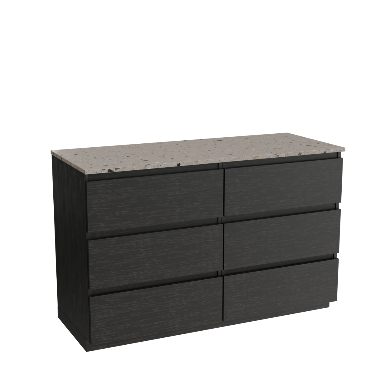 Balmani Lucida meuble salle de bains avec tablette pour vasques Stretto