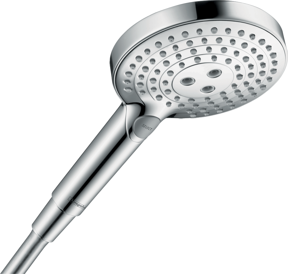Hansgrohe Raindance Select S120 pommeau de douche 3 fonctions jet Chrome Brillant