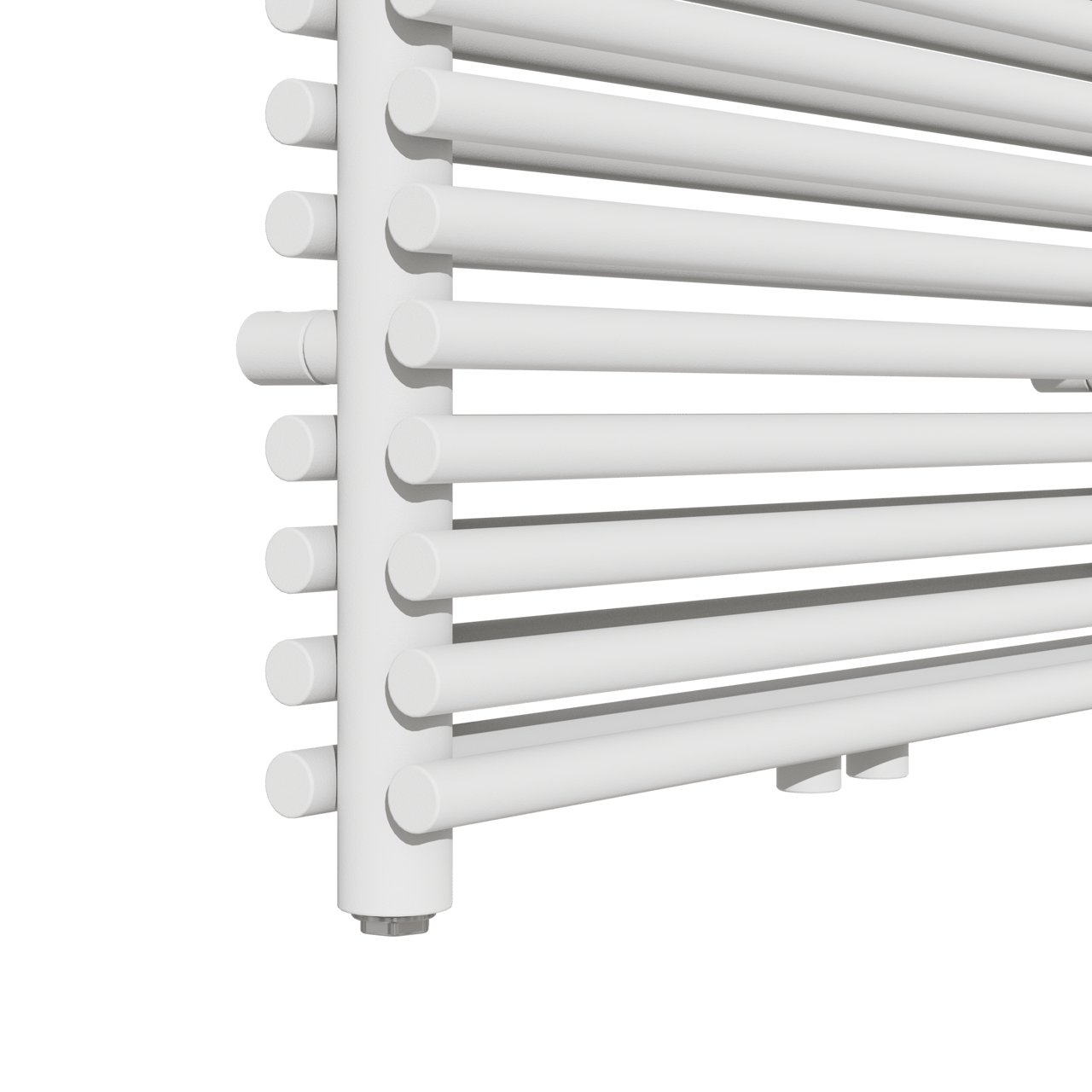 Vipera Alegria sèche-serviettes Doublé 60 x 120 cm chauffage électrique blanc mat raccordement latéral et central possible 1000W, résistance incluse