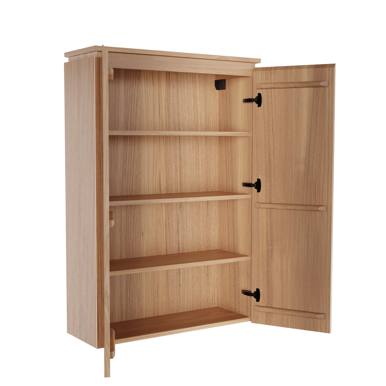 Balmani Eclips Ribs colonne salle de bains suspendu Teck 90 x 32 x 130 cm Nervure sym. vert.