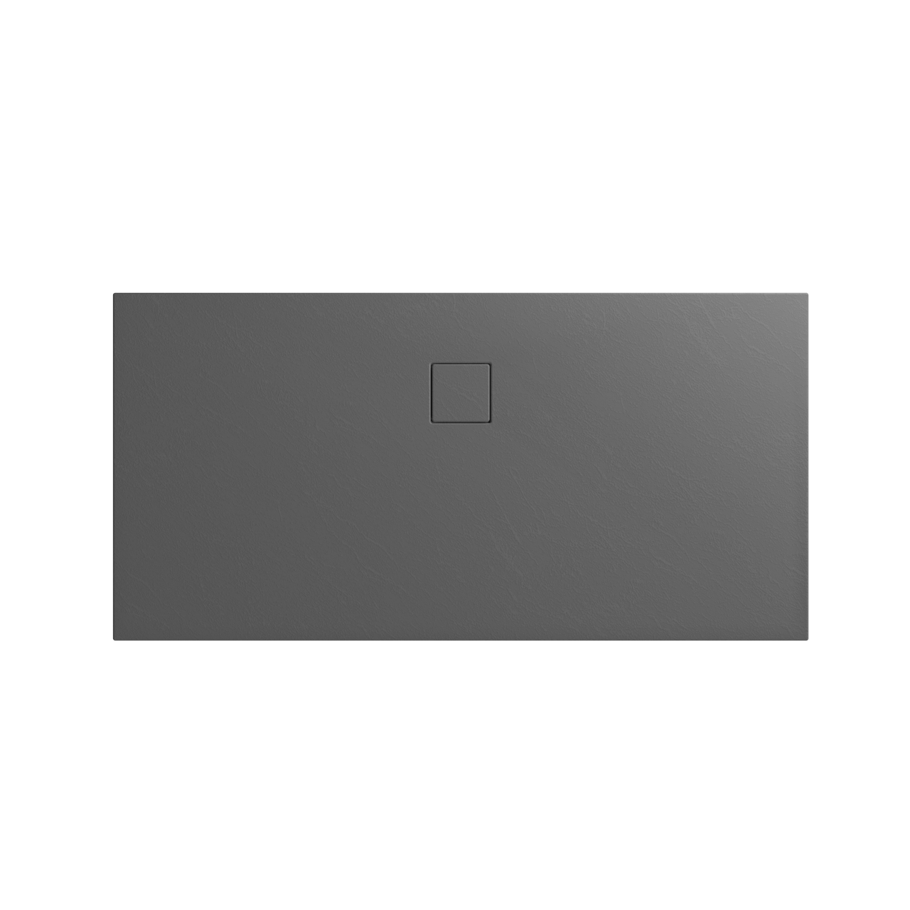 Linie Rumba douchebak 160 x 90 cm acryl donkergrijs leisteenstructuur