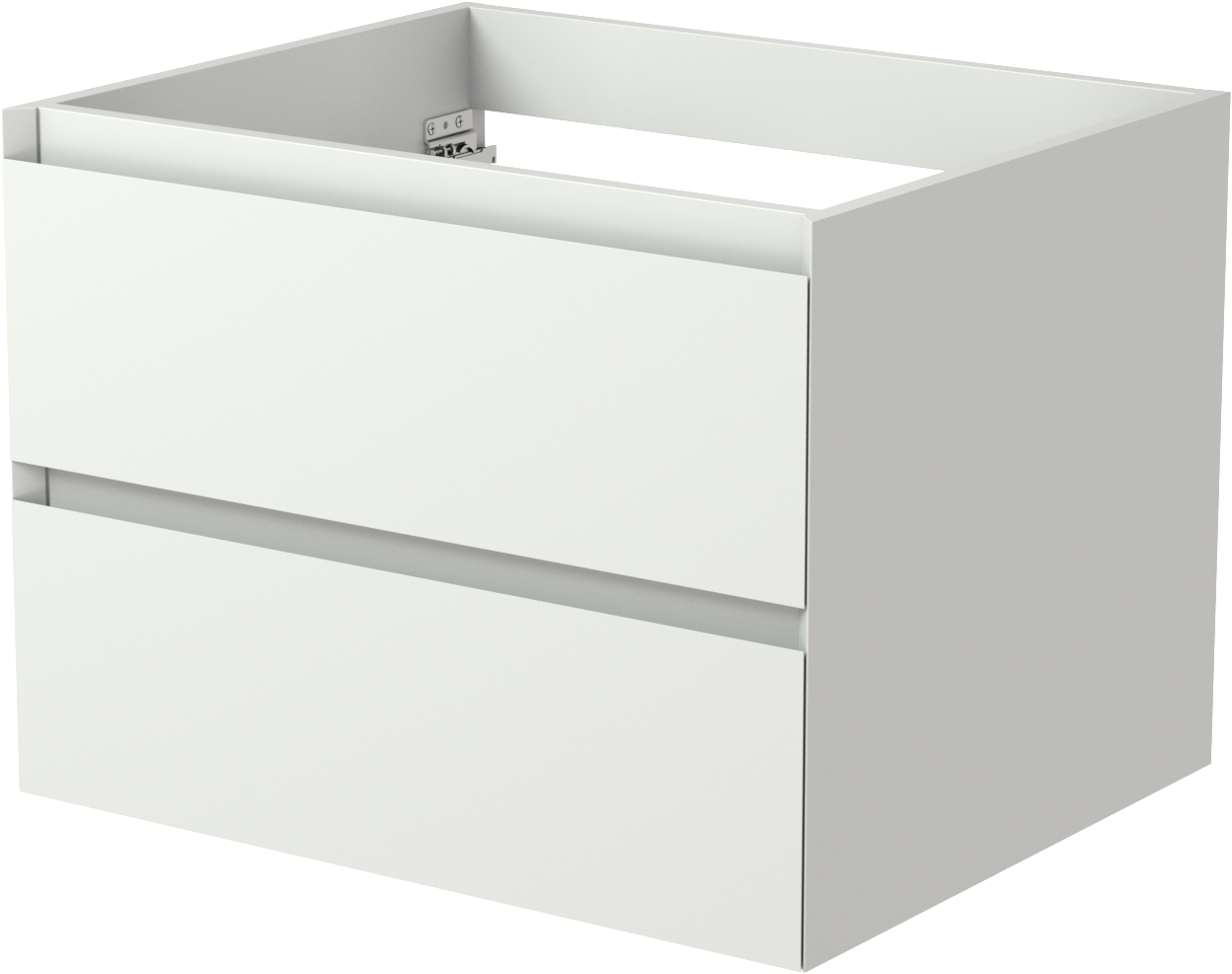 Balmani Mitra zwevende wastafelonderkast 67,5 x 55 cm mat wit 2 lades