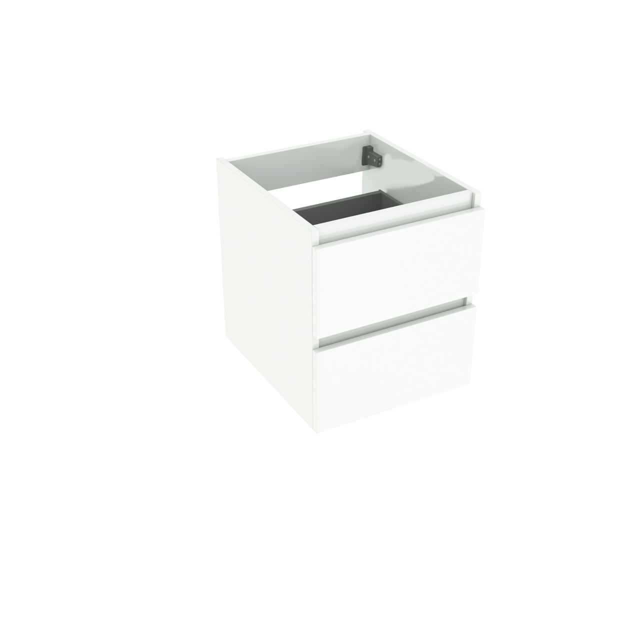 Loft mat white basin cab. 2 drawers 45cm