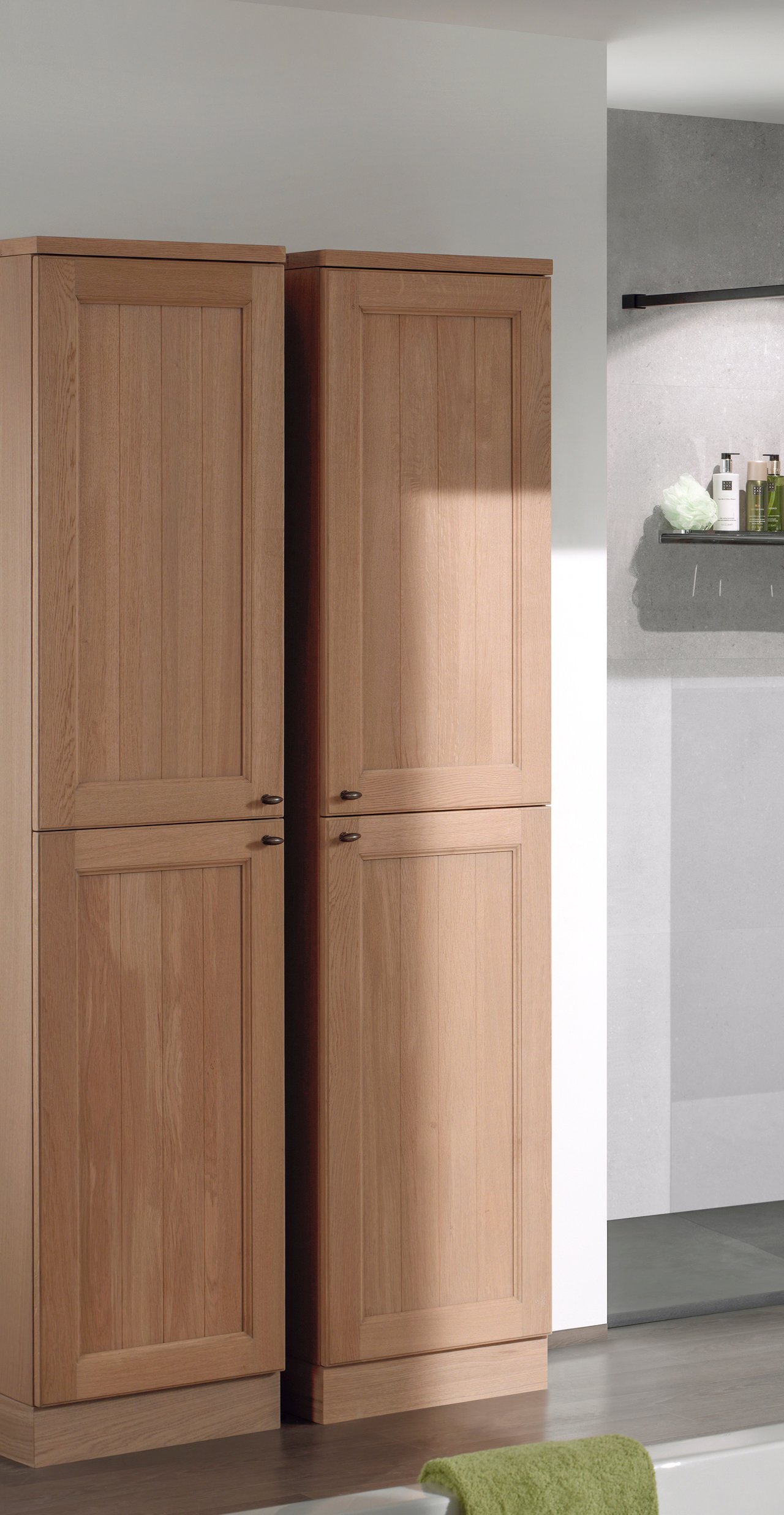 Balmani Legno Abdeckplatte für Hochschrank, Eiche verwittert, 45 cm