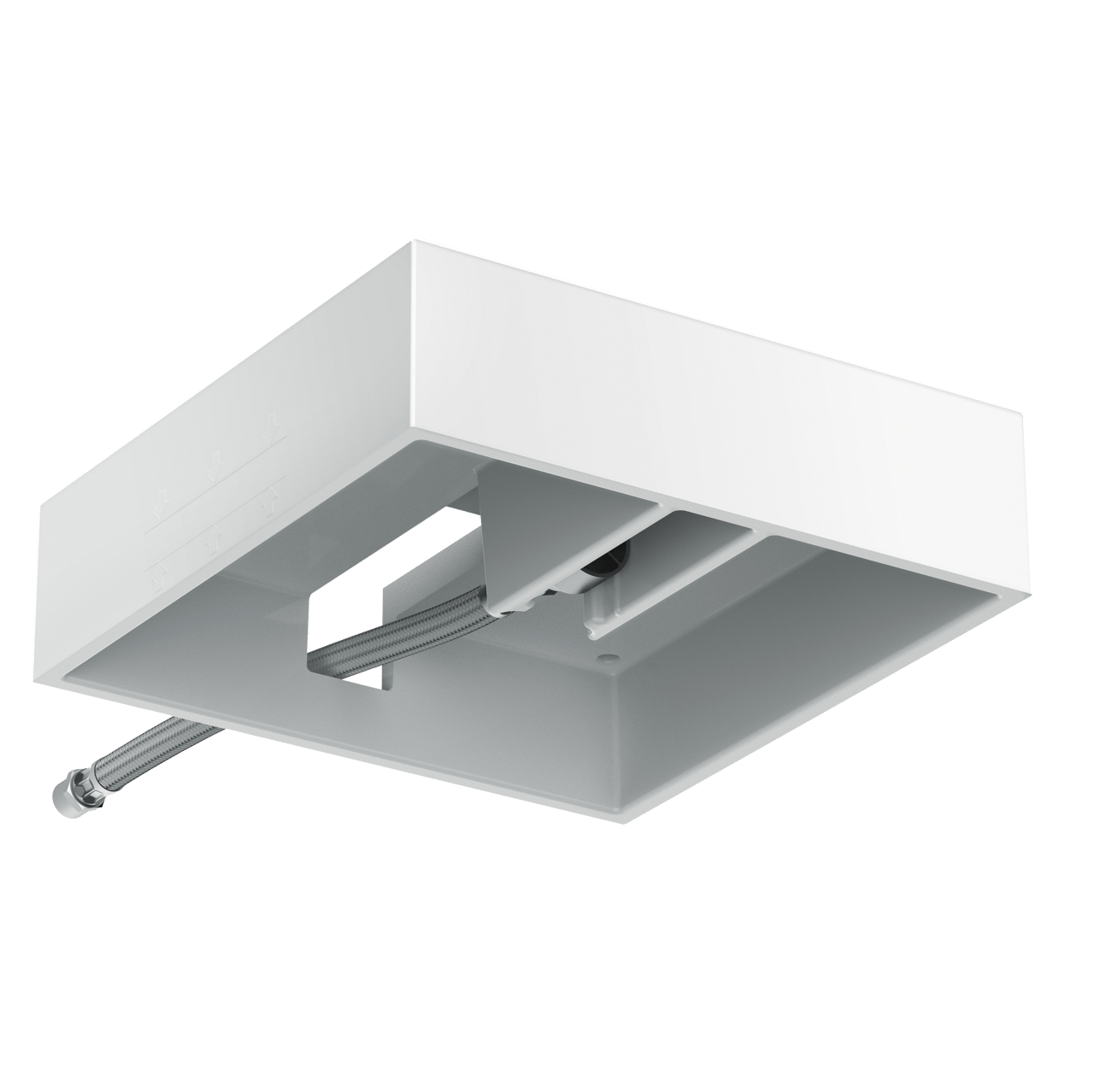 Hansgrohe Raindance E400 quadratische kopfdusche Regen-Duschkopf Ø40cm Chrom Glänzend