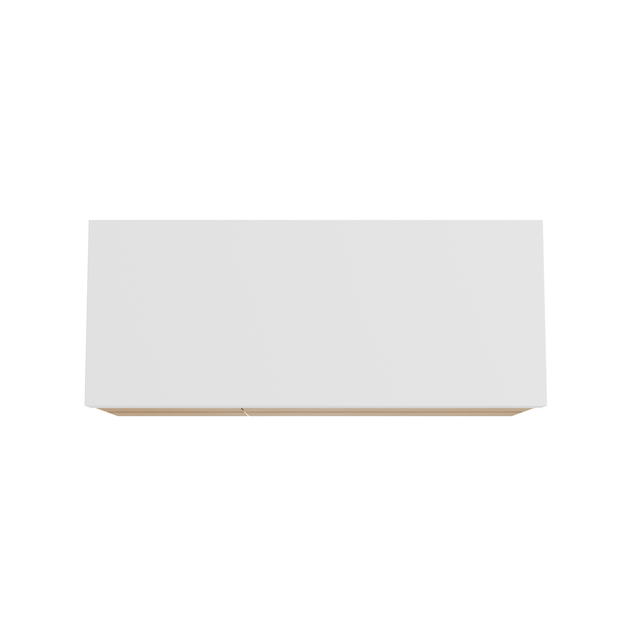 Balmani Mitra zwevend badkamermeubel 135 x 55 cm natuur eik met Dominus enkel of dubbel tablet in solid surface mat wit