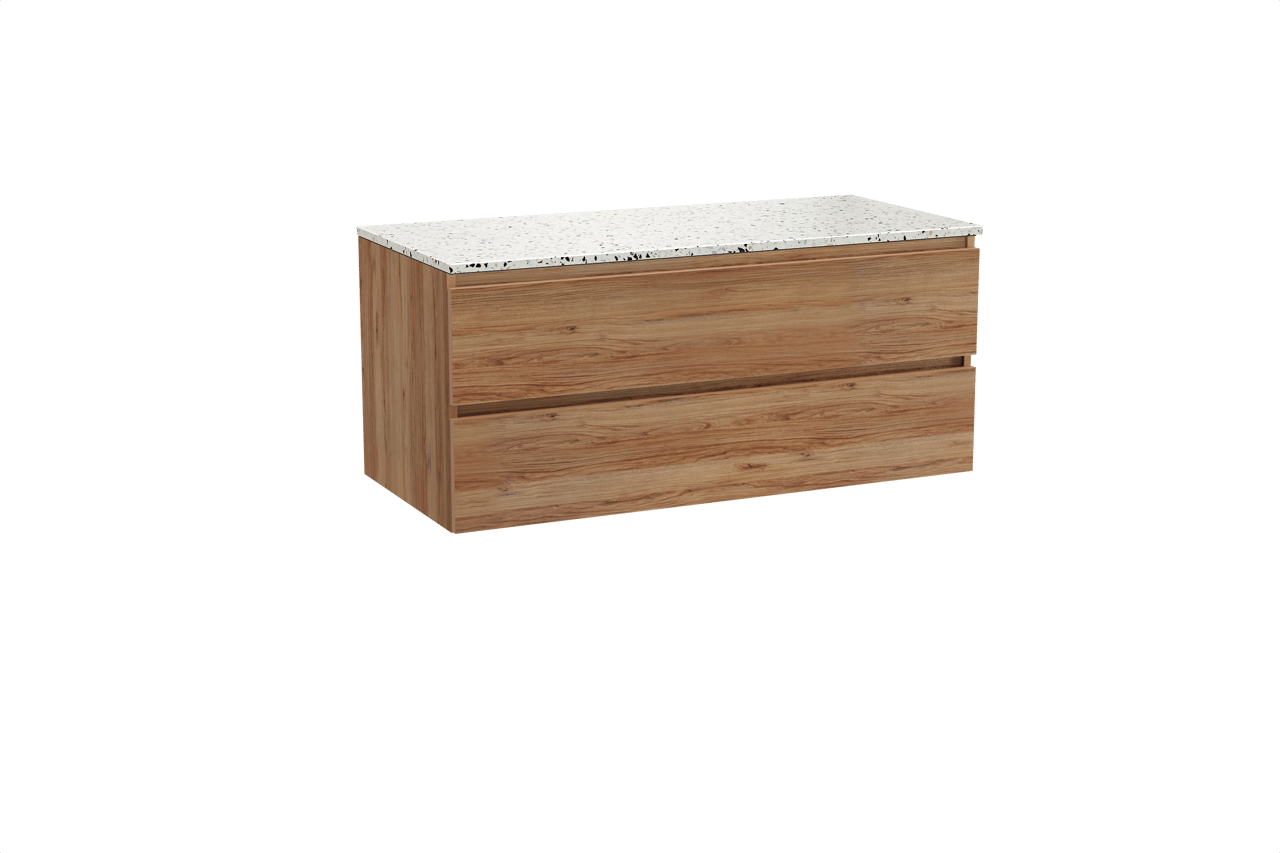 Balmani Lucida meuble salle de bains avec tablette pour vasques Stretto