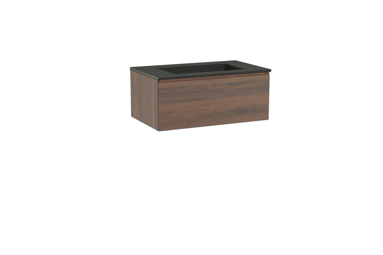 Storke Edge meuble salle de bains avec plan vasque Scuro