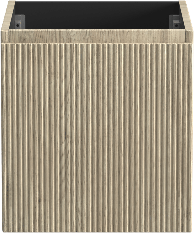 Storke Ribs meuble sous-lavabo suspendu 45 x 52 cm chêne brut