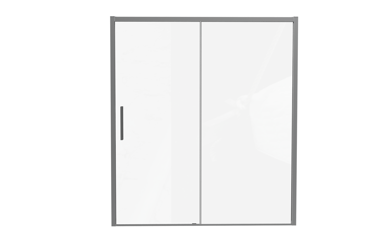 Luca Varess Senses douche schuifdeur 180 x 200 cm helder glas glanzend chroom profiel