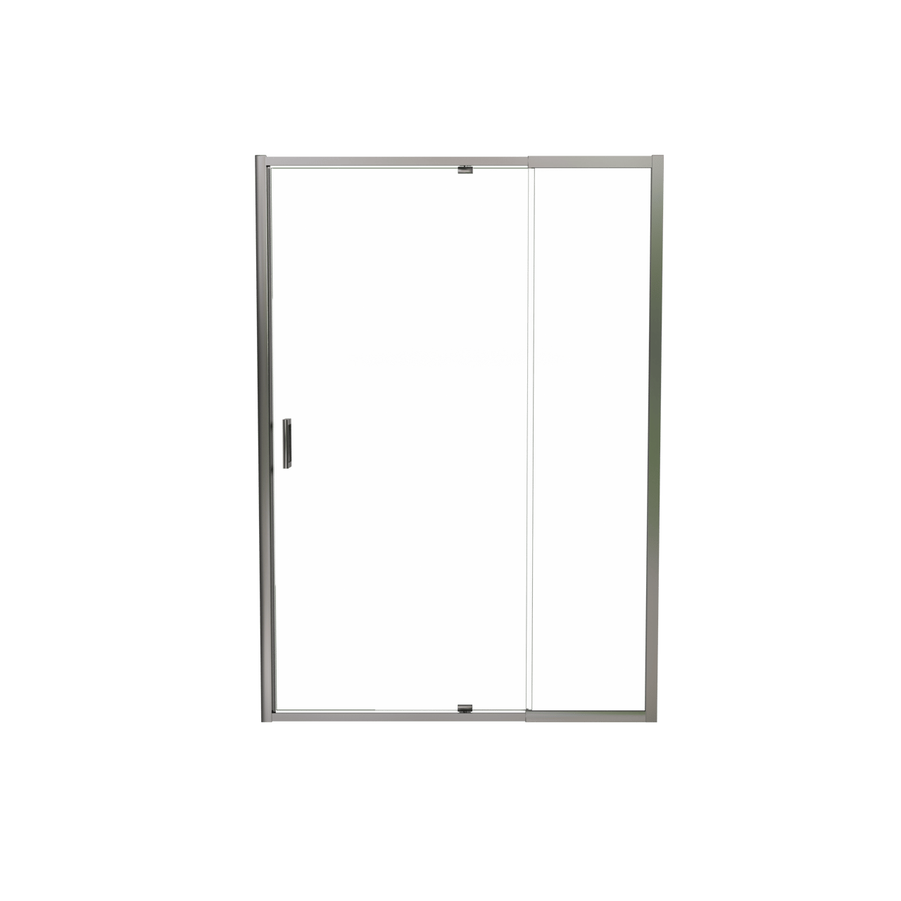 Luca Varess Vidor Telescope Dusche Drehtür 140 cm x 190 cm Klarglas glänzend Chrom Profil