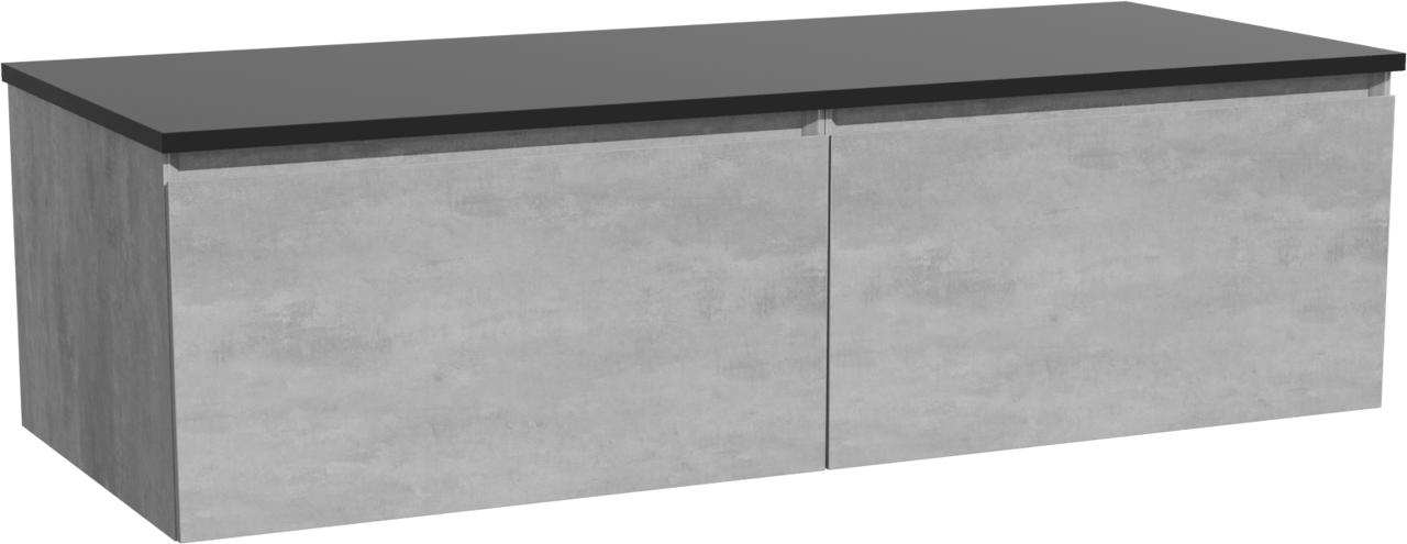 Storke Edge Badmöbel mit Panton Waschtischplatte für Aufsatzwaschbecken