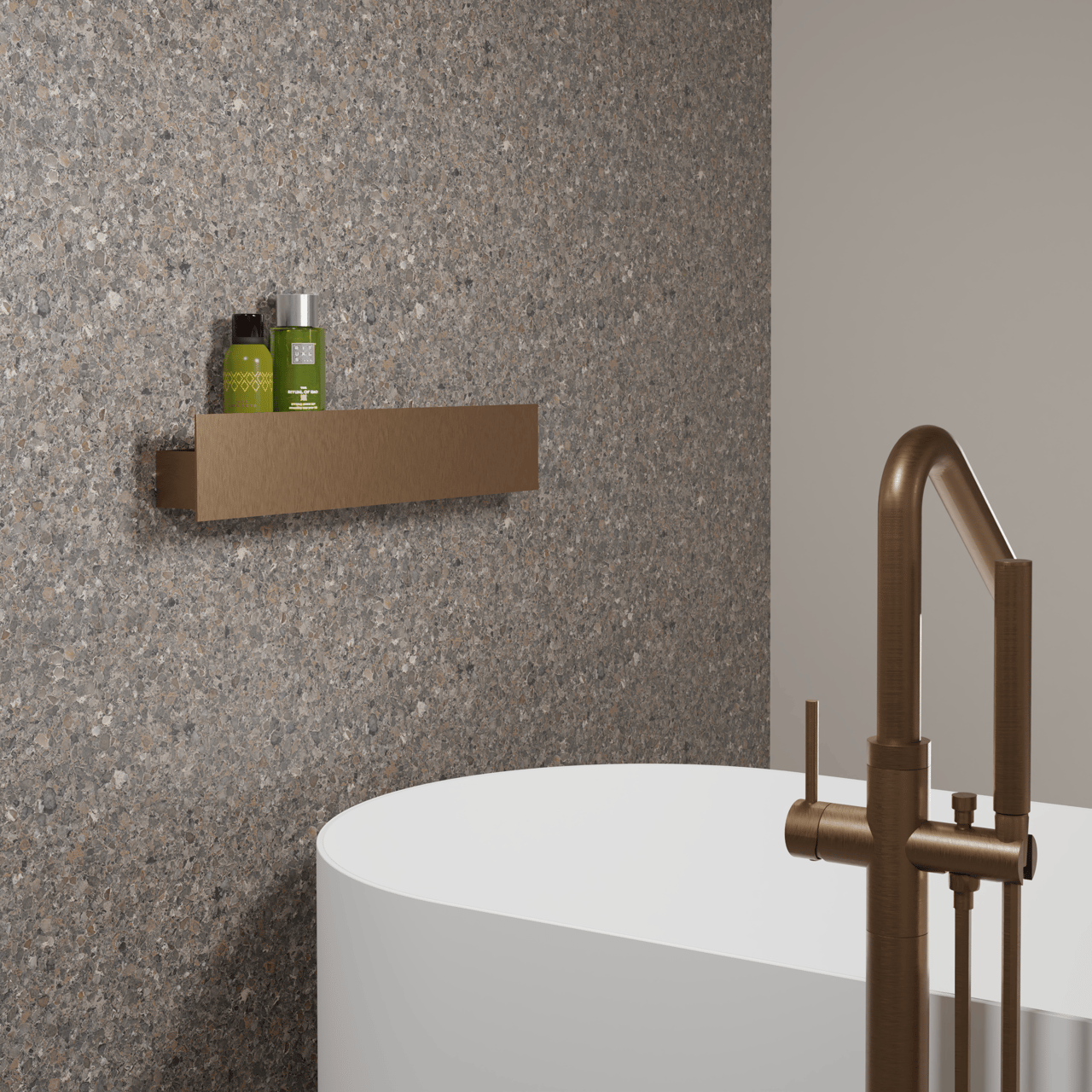 Balmani Uma wandplank brushed Rosegold 60 x 8.5 cm