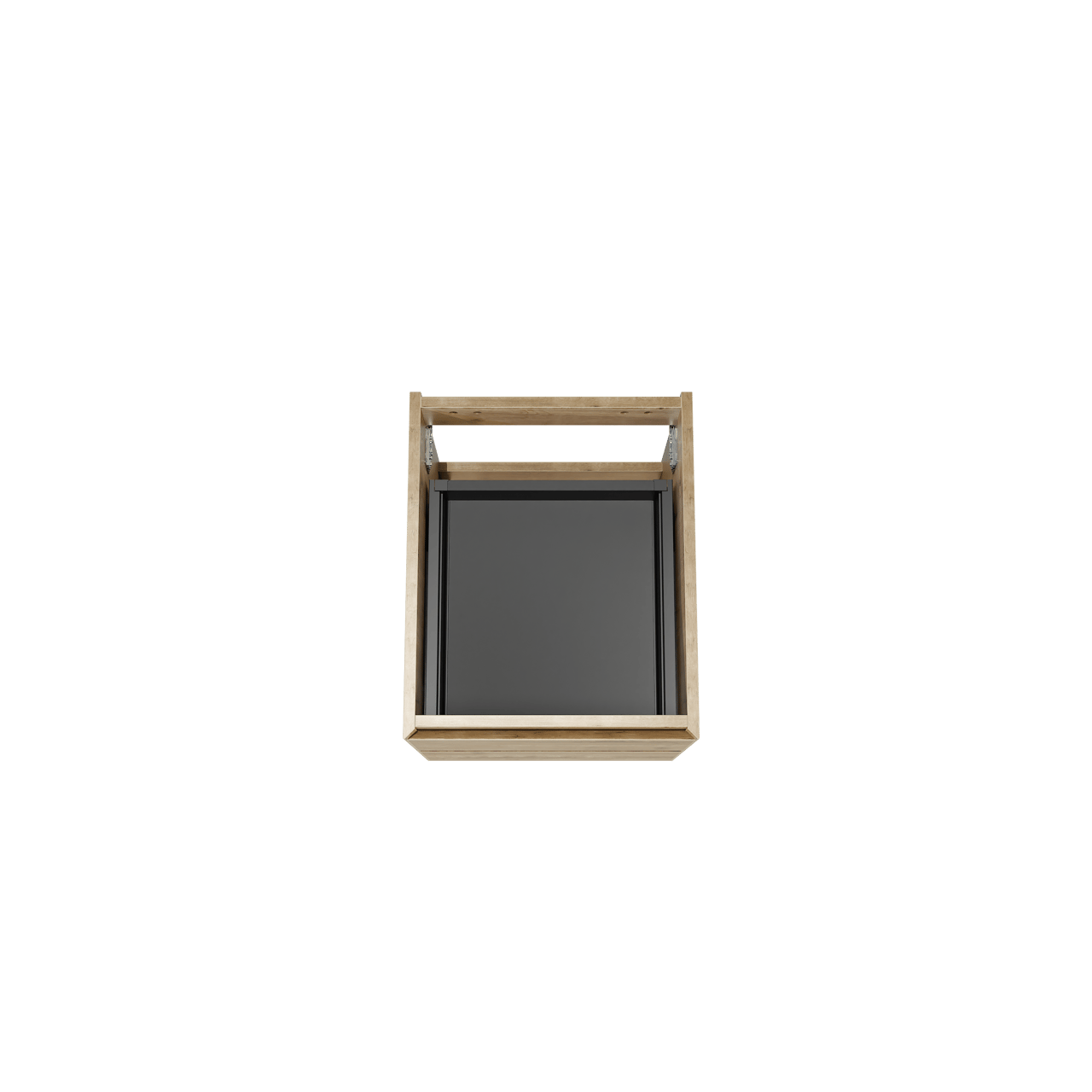 Balmani Mitra hängender Waschbeckenunterschrank 45 x 55 cm Eiche Rauh 2 Schubladen