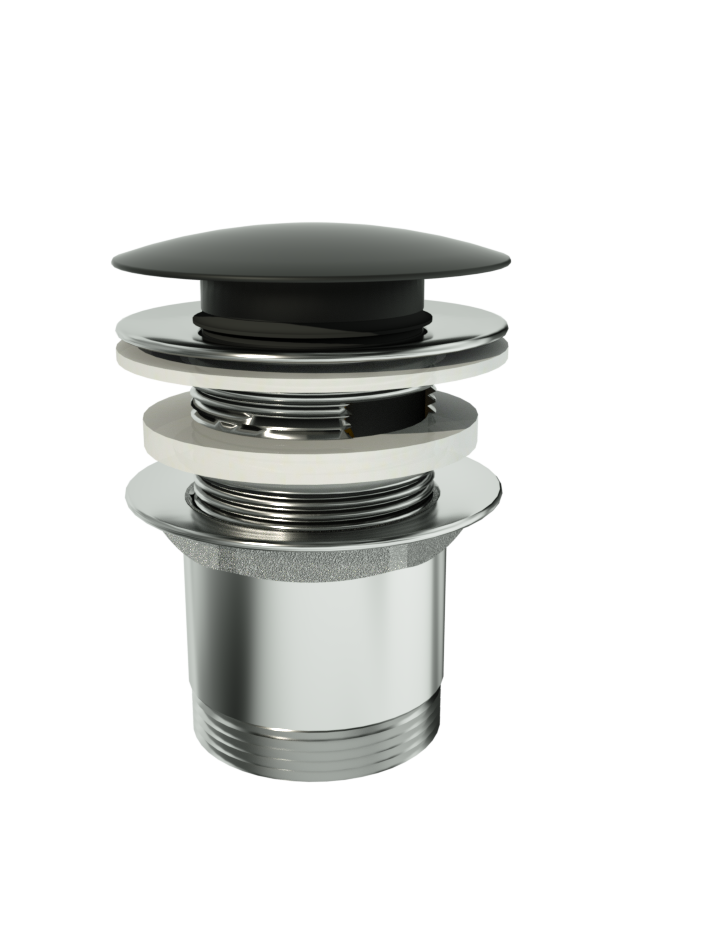 Santeg Pop-up-Ablaufventil Keramik Mattschwarz